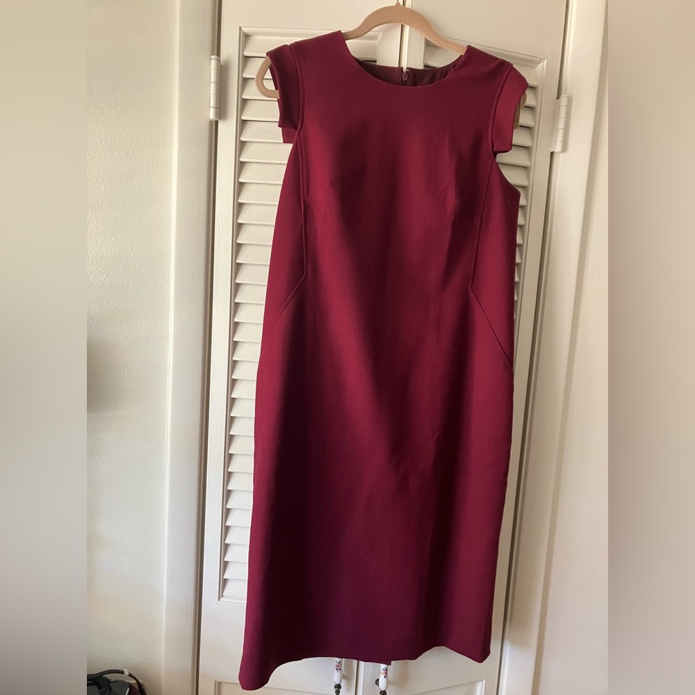 Hatch X J.Crew resume dress in rich, flattering berry (maternity)